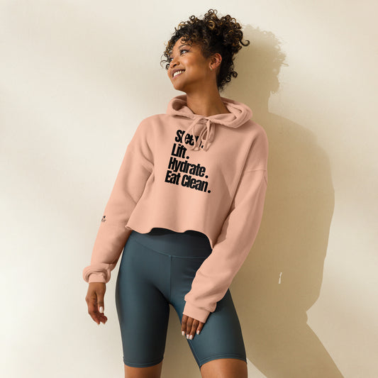 Healthy Lifestyle Crop Hoodie