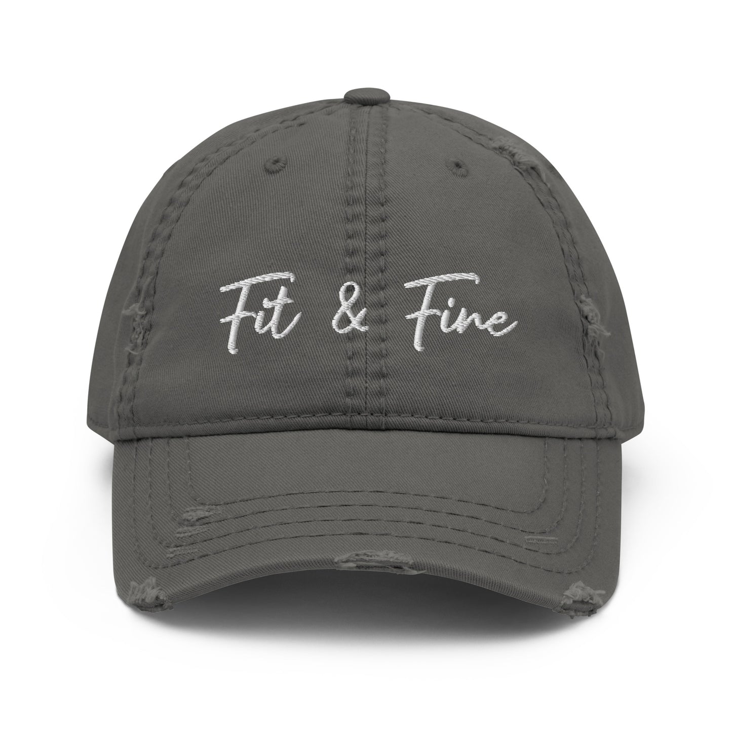 Fit n Fine Distressed Dad Hat