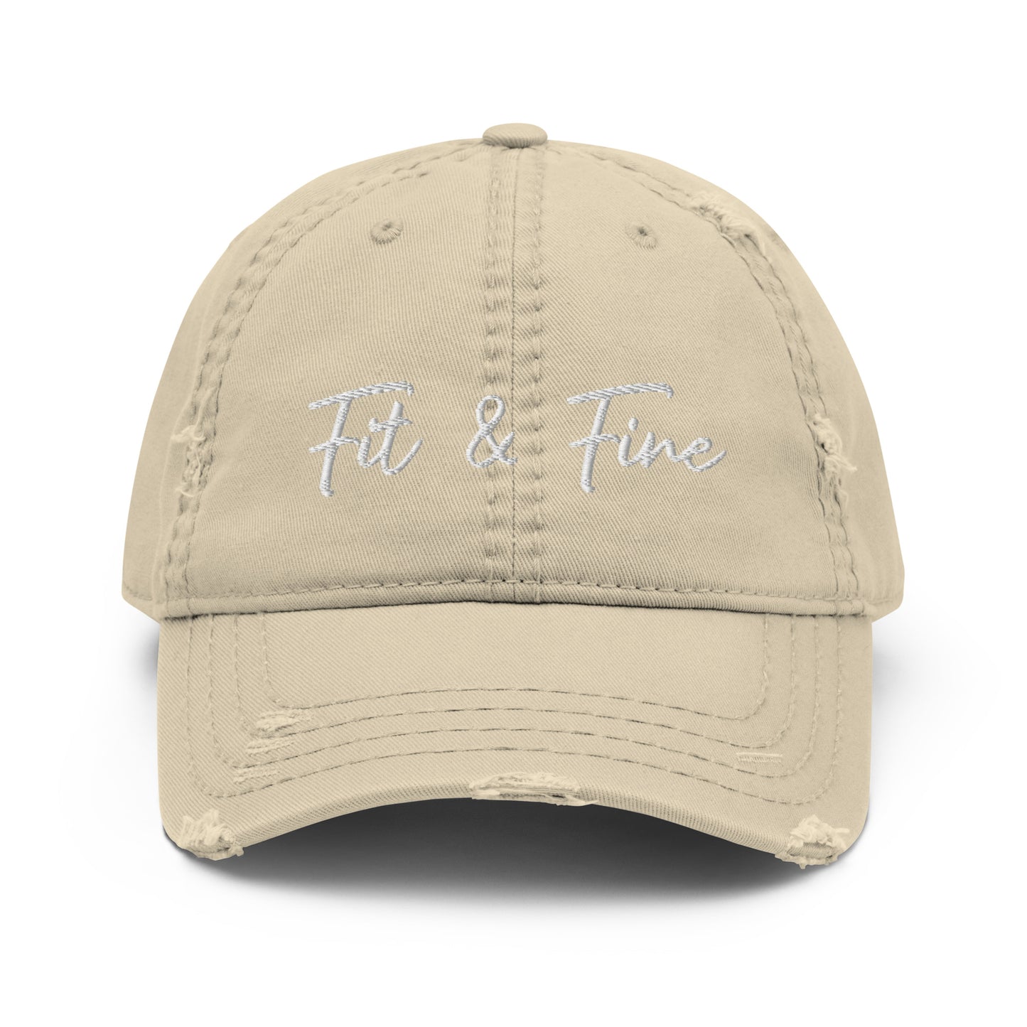Fit n Fine Distressed Dad Hat