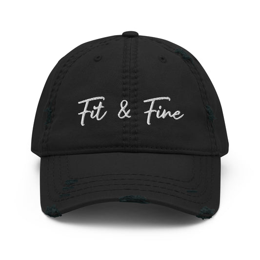 Fit n Fine Distressed Dad Hat